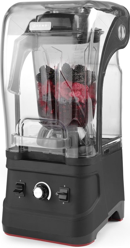 Blender met geluiddempende kap - 230 V / 1680 W - 252x258x(h)547 mm van HENDI