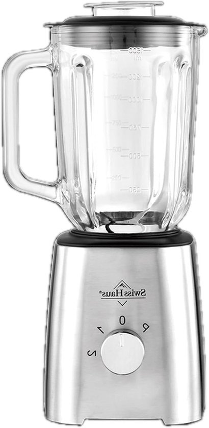 Blender met hakmolen - Keukenmixer - Smoothies maken - 500W motor - 15 liter kom - Zilver