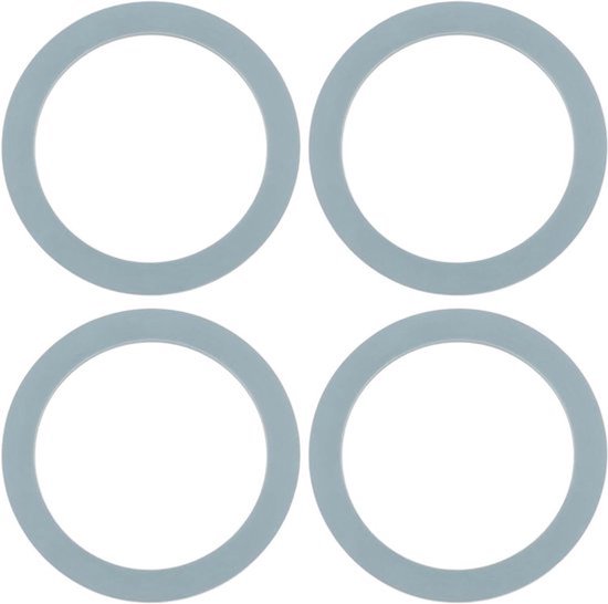 Blender O-Ring Pakking - Vervanging - Rubber - Osterizer - Oster - Seal - Vervanging - Rubber - Seal - 6.6x5x0.2cm - Geschikt voor Blender 4 STKS - Zwart van Merkloos