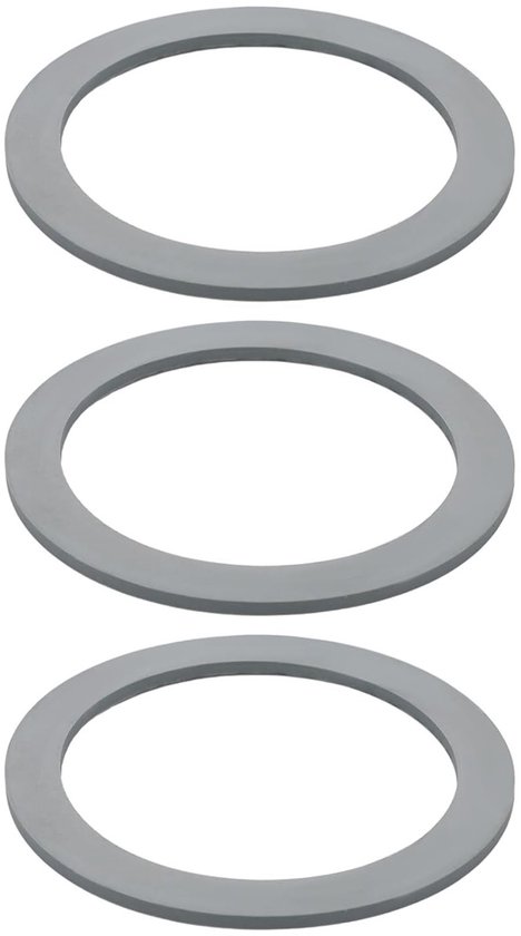 Blender O-Ring Vervangingsset van 3 Stuks, Rubber Grijze Gasket voor Goede Afsluiting en Compatibiliteit met Diverse Blender Modellen van Merkloos