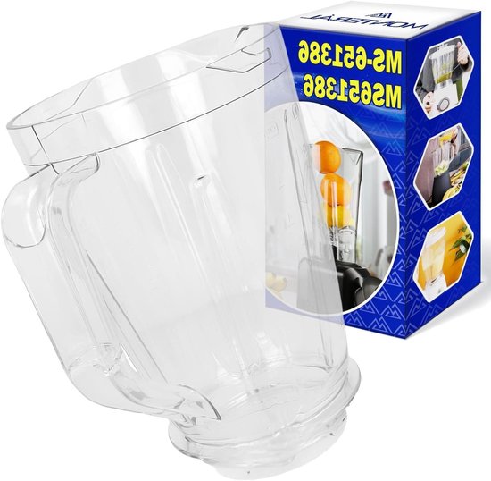 Blender Onderdeel - Mixer Accessoire - Keukenapparatuur Reparatie - Originele Code Compatibel - 21.5 cm - Zwart van Blender
