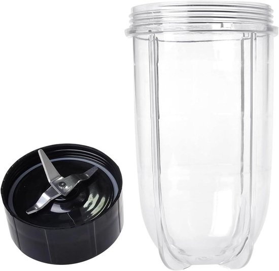 Blender Onderdelen Set - Vervangende Messen - Smoothies Maken - Duurzaam Roestvrij Staal - 16oz Cup - Zwart