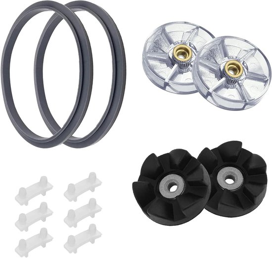Blender Onderdelen - Vervangingsonderdelen Set - Blender Reparatie - Vaatwasserbestendig Materiaal - 10.5 cm Diameter - Grijs van Merkloos