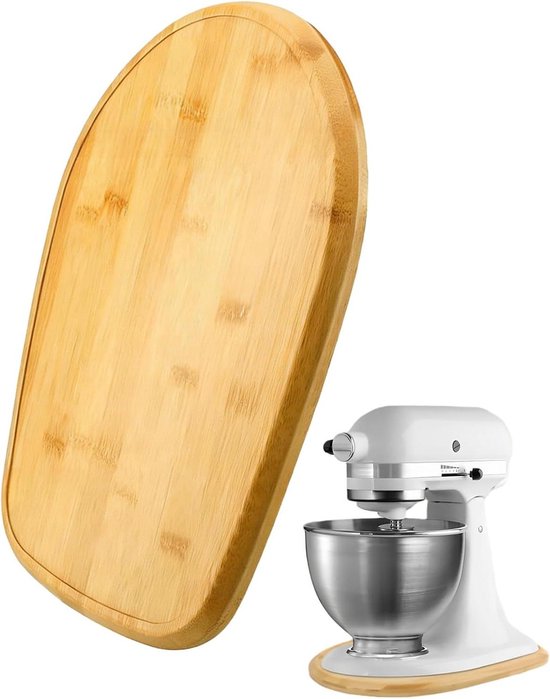 Blender Onderlegger - Keukenplank Mixer - Apparaat Verplaatsen - Antislip Ontwerp - 40x28 cm - Houtkleur