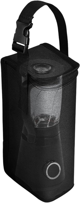 Blender opbergtas - Mixer hoes - Apparaten beschermen - Robuust nylonweefsel - 9 x 12 x 30 cm - Zwart
