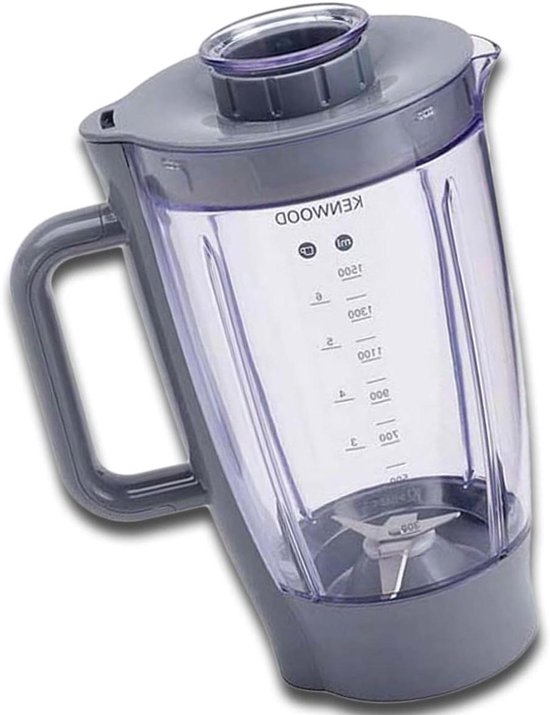 Blender Opzetstuk - Mixer Kan - Smoothies Maken - Acryl Materiaal - 1.5 Liter - Grijs