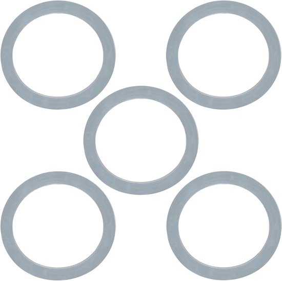 Blender Pakking - Rubberen Afdichting - Lekkage Voorkomen - Goede Elasticiteit - 5 stuks - Grijs