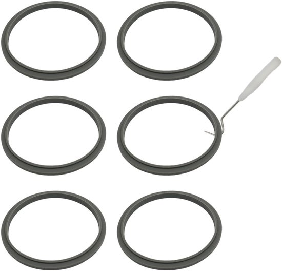 Blender Pakking Set - O-Ring Afdichtingen - Vervangende Onderdelen - Food-Grade Siliconen - 94 cm Buitendiameter - Grijs van Merkloos