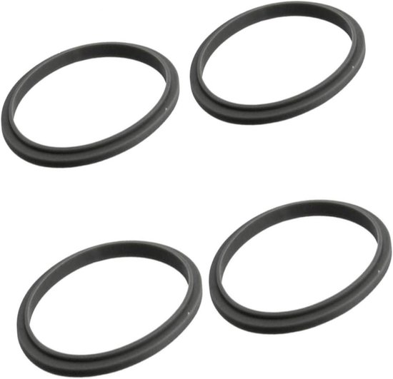 Blender Pakkingen - Afdichtringen Siliconen - Blender Reparatie - Met Lip - 4 Stuks - Transparant