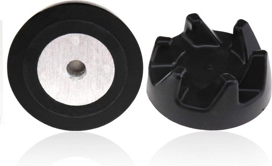 Blender Rubber Koppeling - Reserveonderdeel Blender - Apparaat Repareren - Aluminium Behuizing - 36 mm - Zwart van Merkloos