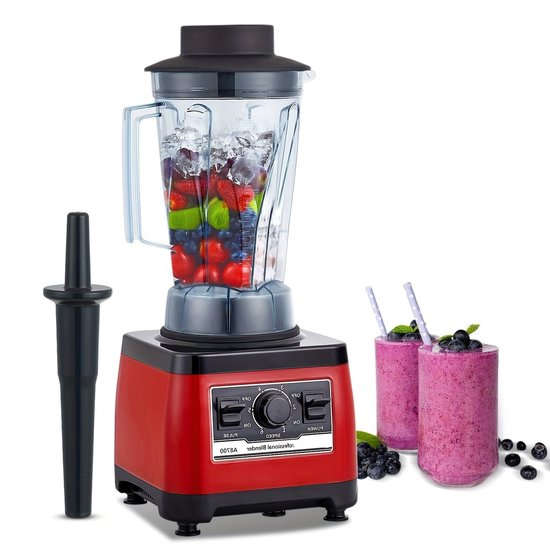 Blender – Smoothiemaker – Sapjesmaker – Keukenmixer – Mixer – 2200W Motor – Duurzaam Design van Merkloos