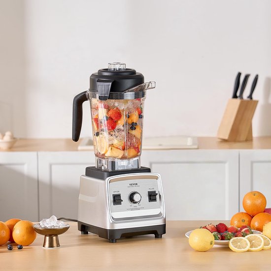 Blender voor ijsdranken 85 oz - krachtige 1600 W mixer - multifunctioneel voor smoothies - ideaal voor keuken en bar - ShopVlot van Blender