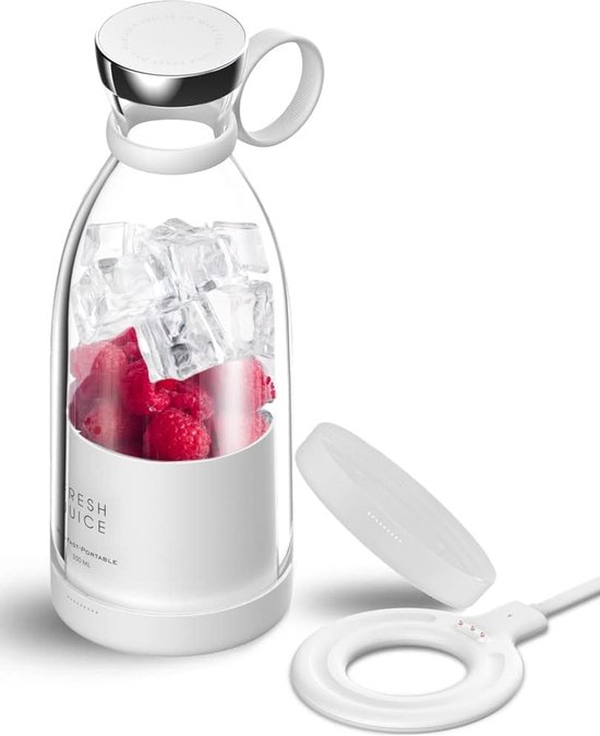 Blender voor Smoothies - 350 ml - Mixer, USB, Krachtige Motor, Draadloos Opladen, Ideaal voor Reizen