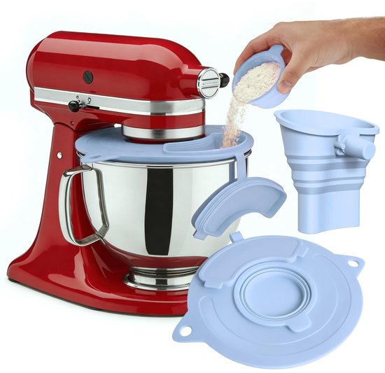 Blenderaccessoireset - 3-in-1 - Siliconen - Blauw