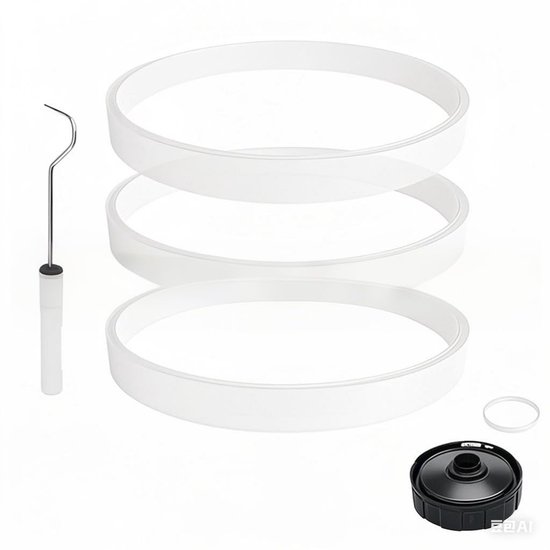 Blenderafdichting - 3 Stuks - Wit - 10 cm Diameter