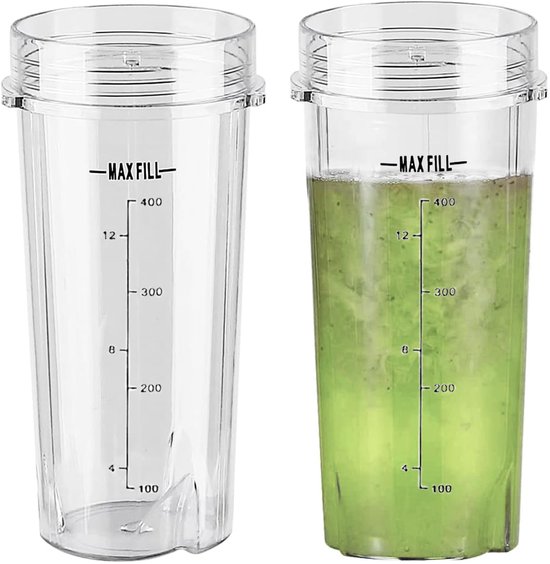 Blenderbeker 470 ml - 2-pack - BPA-vrij - Vaatwasserbestendig