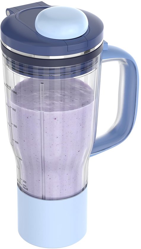 Blenderbeker 750 ml - Vervangende reisbeker - Blauw