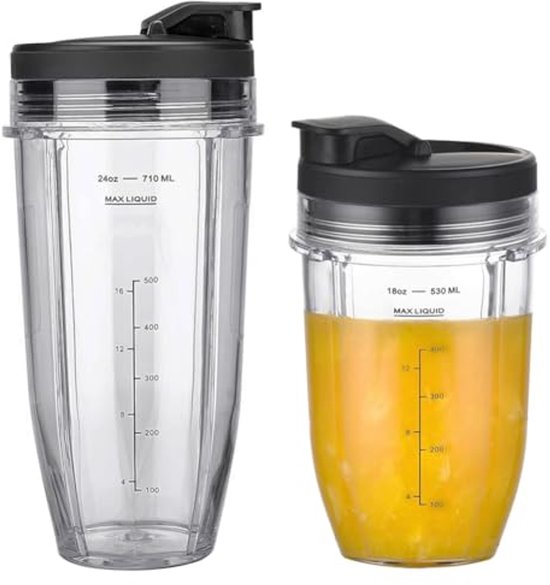 Blenderbeker en deksel accessoires voor mixers - reserveonderdelen voor gezonde sappen van Merkloos