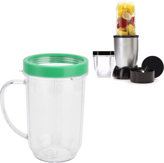 Blenderbeker Vervanging - Reservebeker Mixer - Sap Maken - Voedselveilig PP Materiaal - 16Oz - Groen