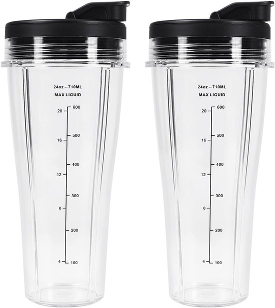 Blenderbekers 2 stuks - 710 ml - BPA-vrij