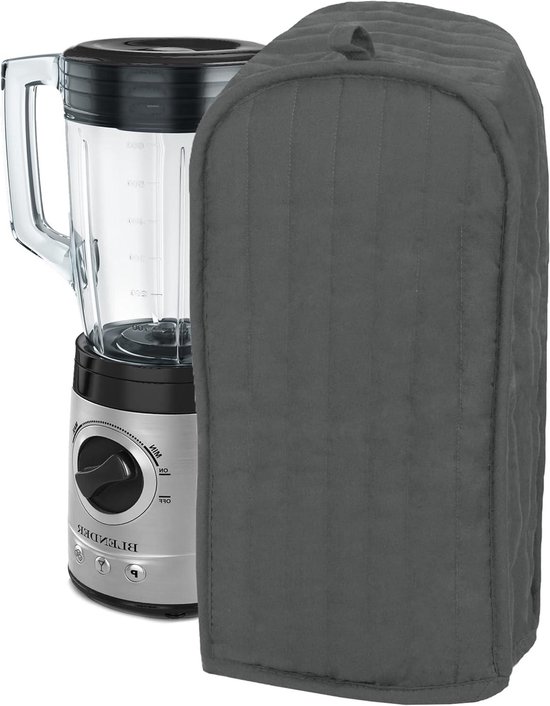 Blenderhoes Gewatteerd - Apparaathoes Keuken - Apparaten Beschermen - Machine Wasbaar - 7 x 394 x 147 cm - Grafiet Grijs