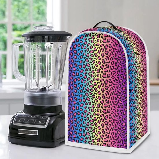 Blenderhoes - Keukenapparaat Cover - Keuken Decoratie - Spatbestendige Stof - 24 x 18.5 x 40.5 cm - Gradiënt Luipaard