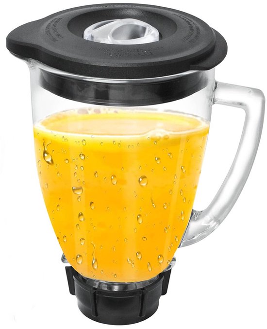 Blenderkan - 1,5 liter - Glazen kan met deksel