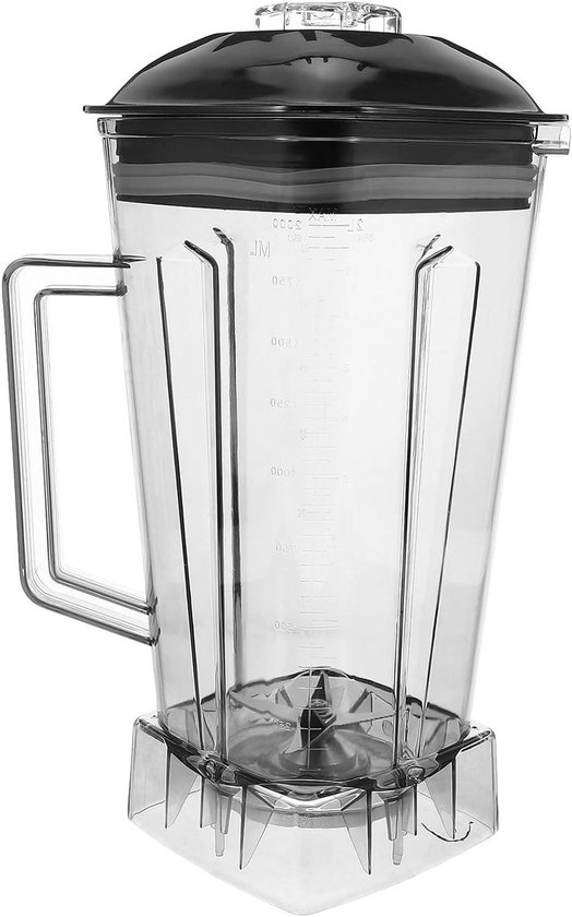 Blenderkan Vervanging - Sapcentrifuge Beker - Grote Hoeveelheden Mixen - Robuuste Constructie - 2 Liter Capaciteit - Transparant