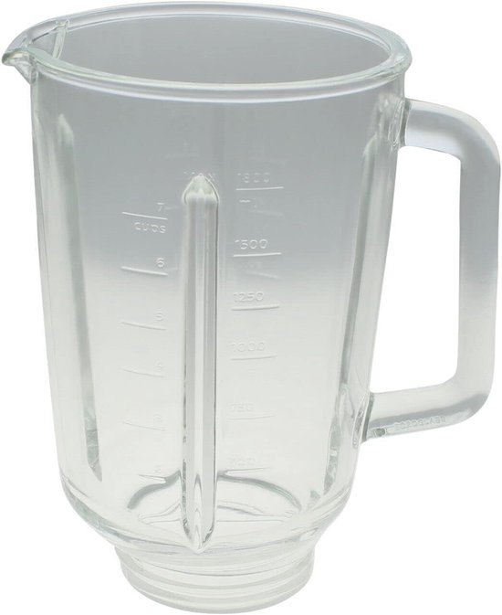 Blenderkom Glas - Reservekan - Smoothie Maken - Origineel Onderdeel - 24x21x16 cm van Merkloos