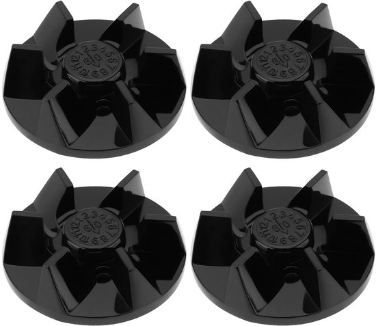 Blenderkoppeling - 4 stuks - Metaal en kunststof - 37,3 x 12,2 mm