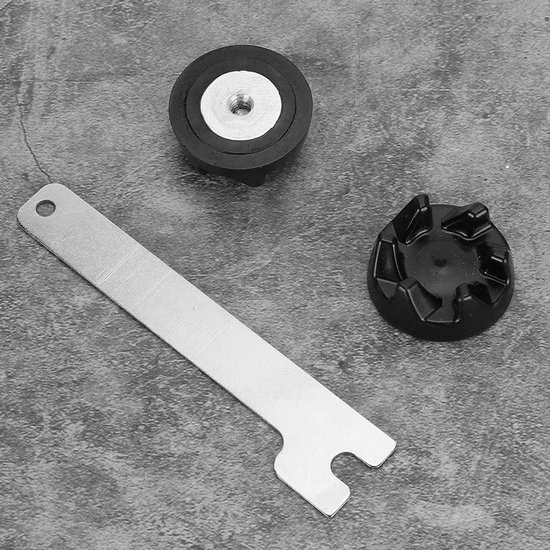 Blenderkoppeling - Vervangend onderdeel - Blender reparatie - Schroefdraad ontwerp - 53 gram - Zwart