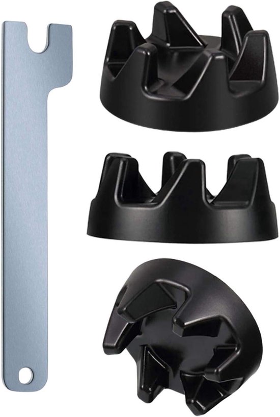 Blenderkoppeling Vervangingsset - Reserveonderdeel Mixer - Keukenapparatuur Reparatie - Duurzaam PP Materiaal - 36mm Buitendiameter - Zwart