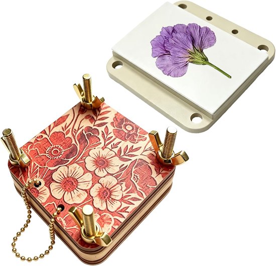 Bloempress set, 6.6 x 6.6 cm