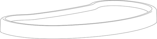 Bloom fresco tafel groot wit van Bloom