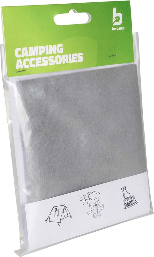 Bo-Camp - Reparatiedoek - Opstrijkbaar - Katoen - Grijs van Bo-Camp