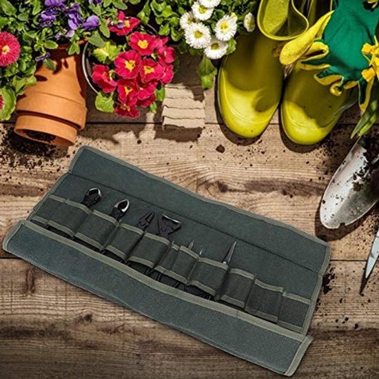 Bonsai Tool Kit, 6-delige multifunctionele bonsai plant boom schaar draadtrekker snijschaar snoeigereedschap set met opbergtas van Merkloos