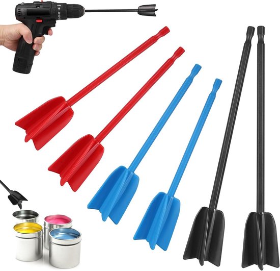 Boormixer Bijlage voor Epoxyhars Mengen - Herbruikbare Mixer voor Boor - Ideaal voor Schilderen en Keramiek - Geschikt voor 1/4" Boor van Merkloos