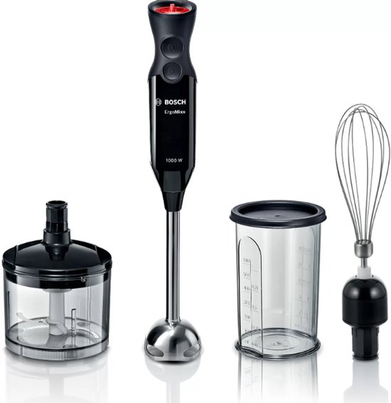 Bosch ErgoMixx MS61B6150 blender 0,6 l Staafmixer 1000 W Antraciet, Zwart van Merkloos