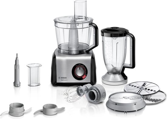 Bosch MC812M814 keukenmachine 1250 W 3,9 l Zwart, Roestvrijstaal, Transparant van Merkloos