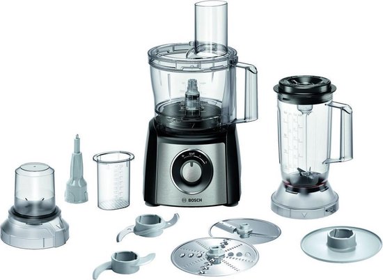 Bosch MCM3PM386 MultiTalent 3 - Foodprocessor - RVS/Zwart van Bosch