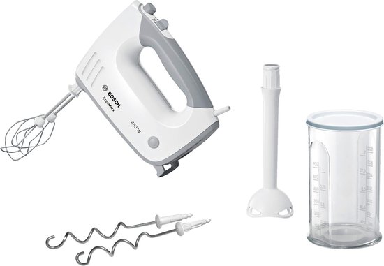 Bosch MFQ36440 Ergomixx - Handmixer - Incl Staafmixervoet - 450W - Wit van Bosch