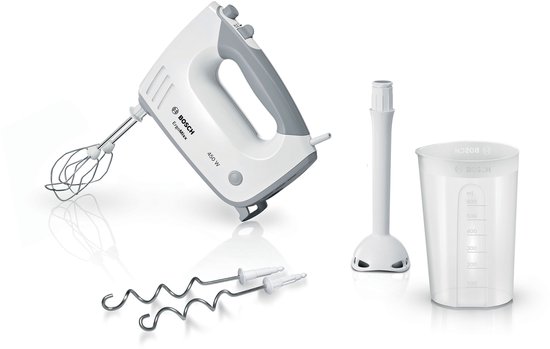 Bosch MFQ36440 Ergomixx - Handmixer - Incl Staafmixervoet - 450W - Wit van Bosch