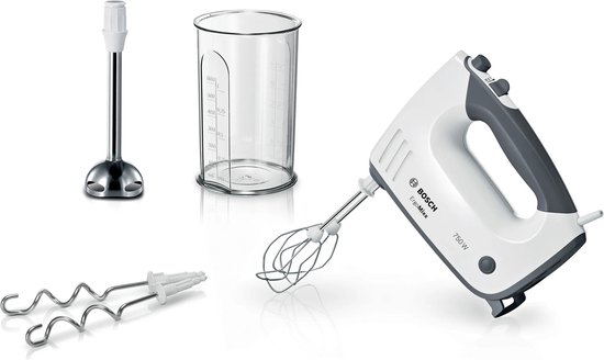 Bosch MFQ37470 ErgoMixx - Handmixer - 750W - Wit van Bosch