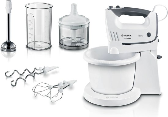 Bosch MFQ37490 mixer Handmixer 750 W Grijs, Wit van Merkloos