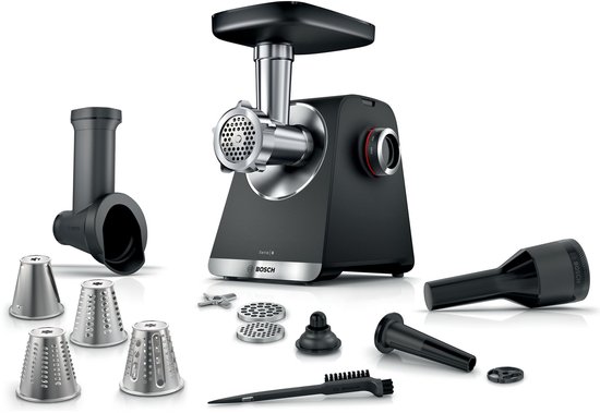 Bosch MFWS640B Vleesmolen - MultiPower - 2100 W - Zwart & Zilver