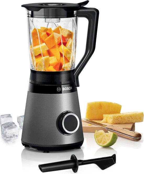 Bosch MMB6172S VitaPower Serie 4 - Blender - Metallic Zwart - 1200W van Bosch