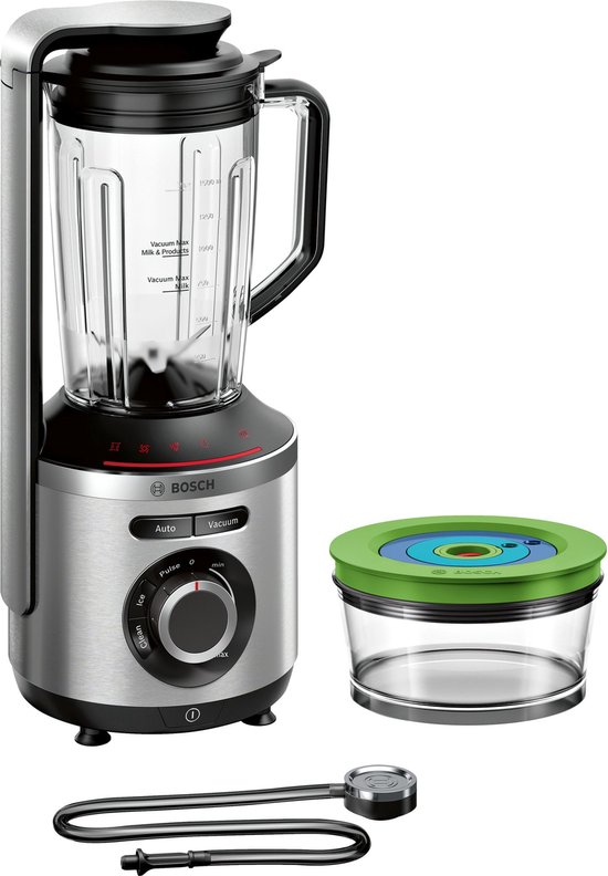 Bosch MMBV622M blender 1,5 l Blender voor op aanrecht 1000 W Zwart, Roestvrijstaal van Bosch