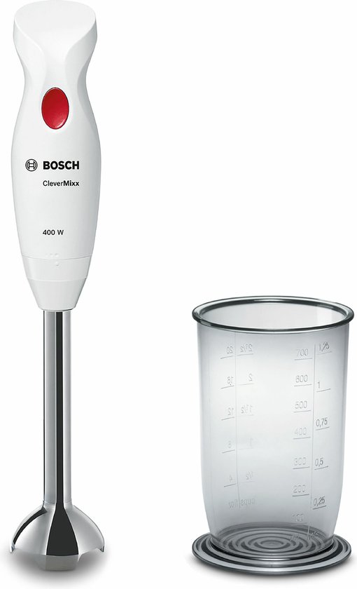 Bosch MSM24100 - Staafmixer Roestvrijstaal - Wit van Bosch