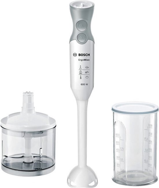Bosch MSM66020 ErgoMixx - Staafmixer - 600W - 12 standen - Hakmolen - Wit van Bosch