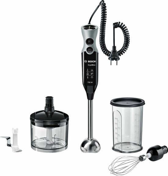 Bosch MSM67170 ErgoMixx - Staafmixer - 750W - Zwart van Bosch